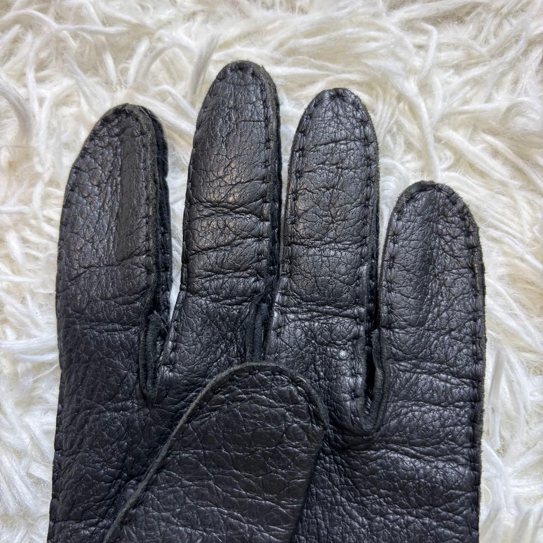 Kuro✨DENTS デンツ ペッカリーレザー　グローブ 革手袋 英国製