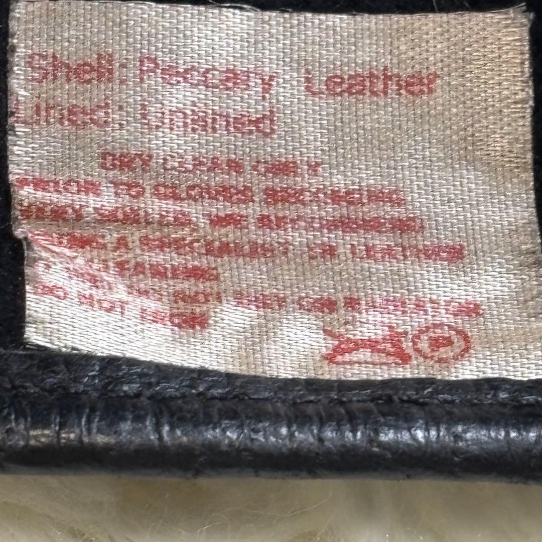 Kuro✨DENTS デンツ ペッカリーレザー　グローブ 革手袋 英国製