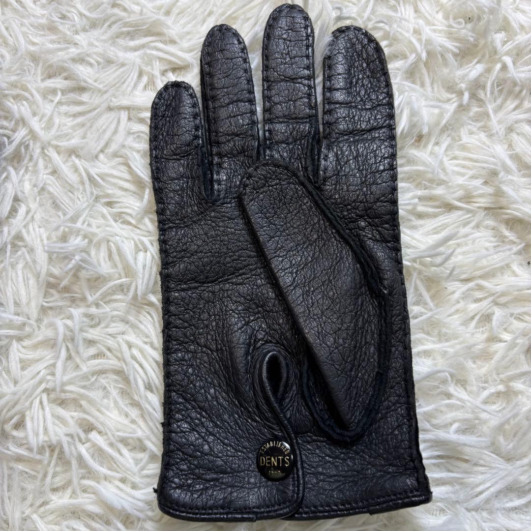 Kuro✨DENTS デンツ ペッカリーレザー　グローブ 革手袋 英国製