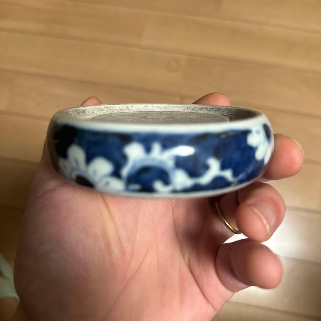 大明弘治年製 青花硯台