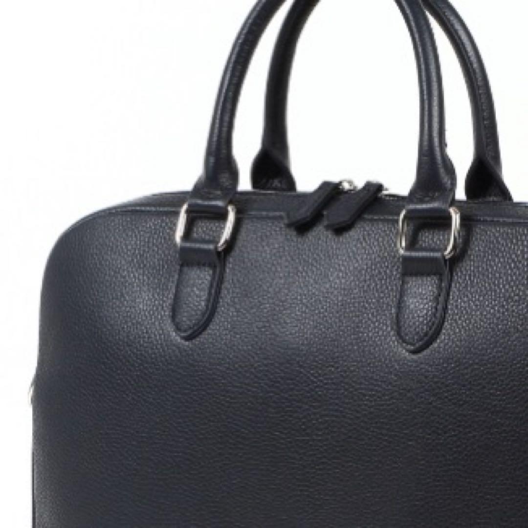 ヤマ ブラックレザービジネスバッグ