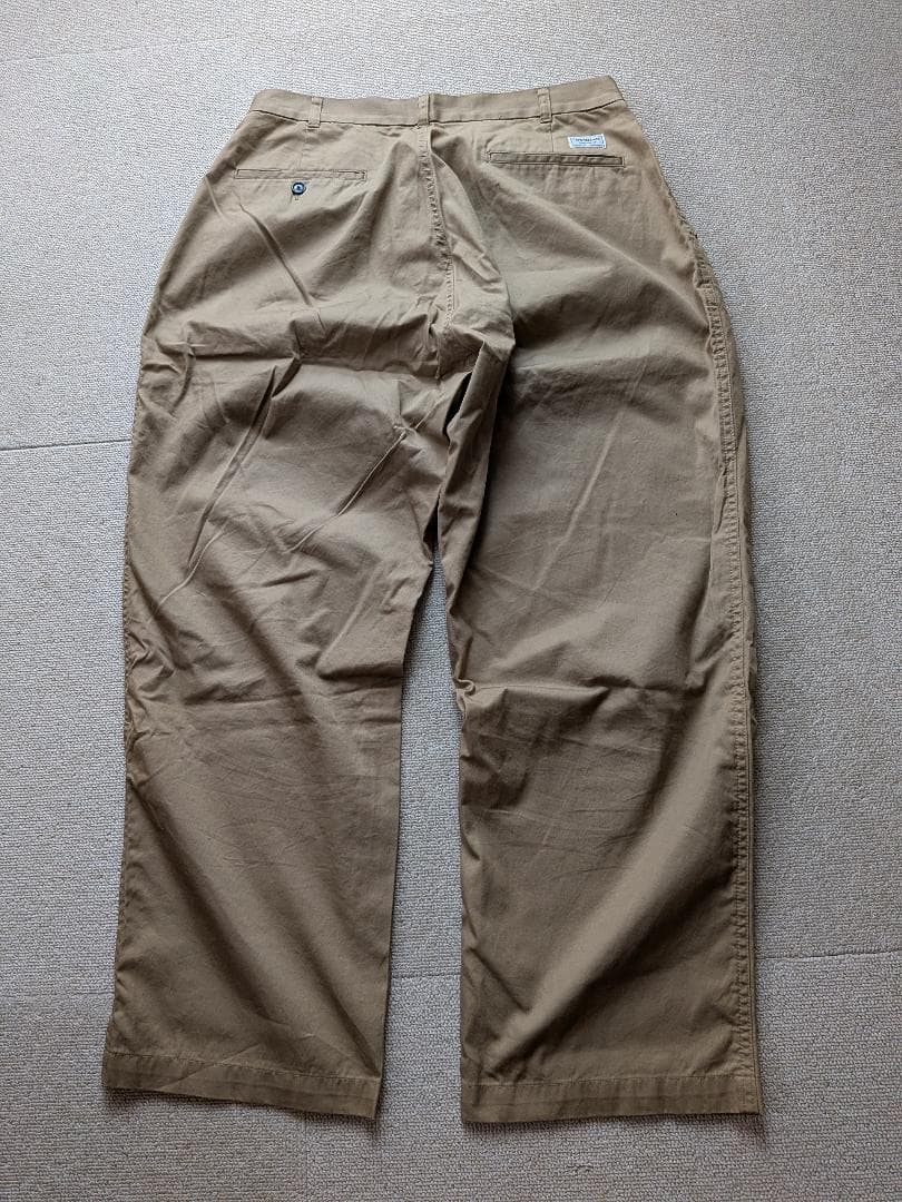 WEIRDO トラウザーズ ワーク パンツ チノパン W34 日本製 カーキ