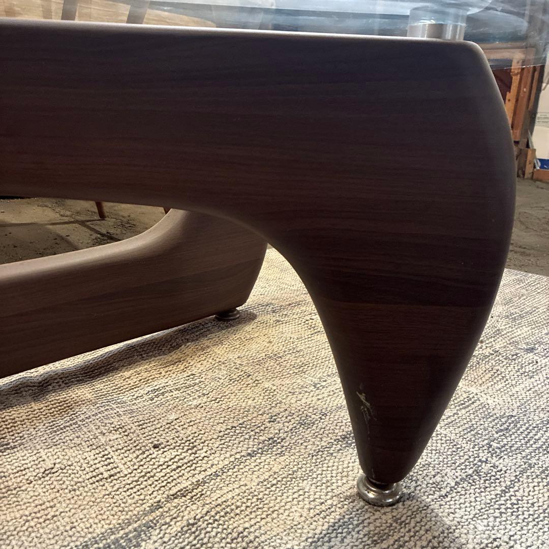 イサム・ノグチ　コーヒーテーブル　　リプログト　送料負担　高級品　ガラステーブル