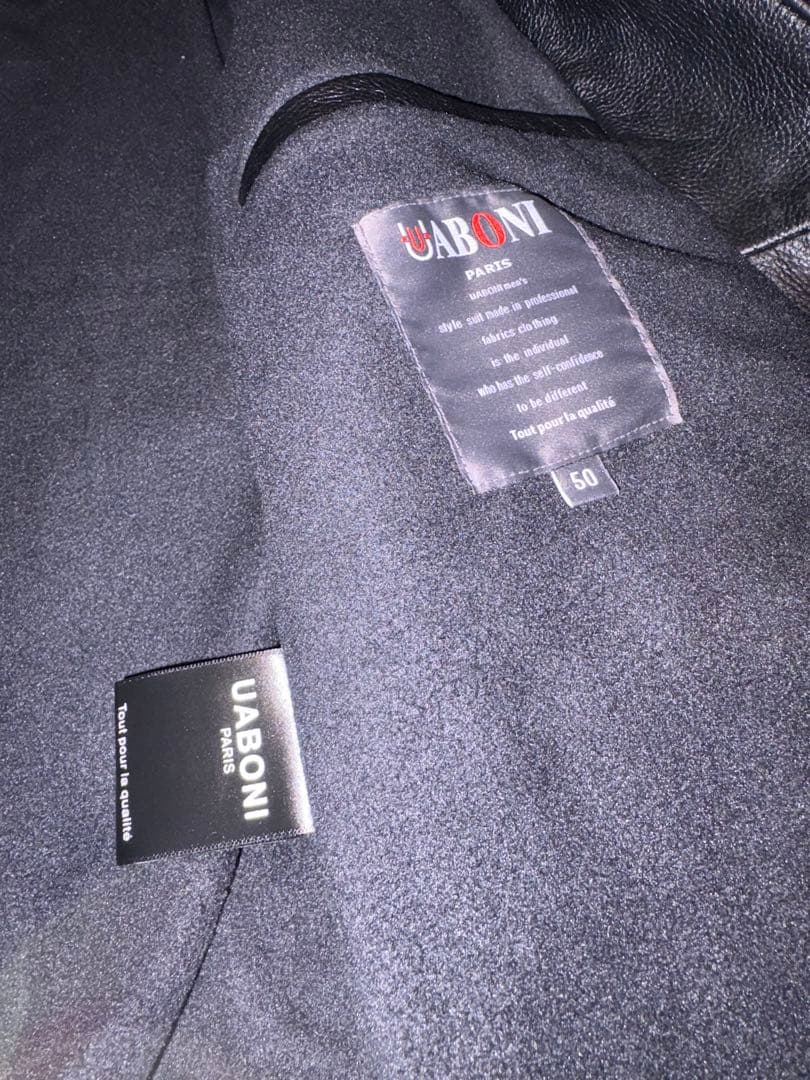 襟付き　シングルライダース　美品　XL シープスキン　裏フリース　ロンジャン