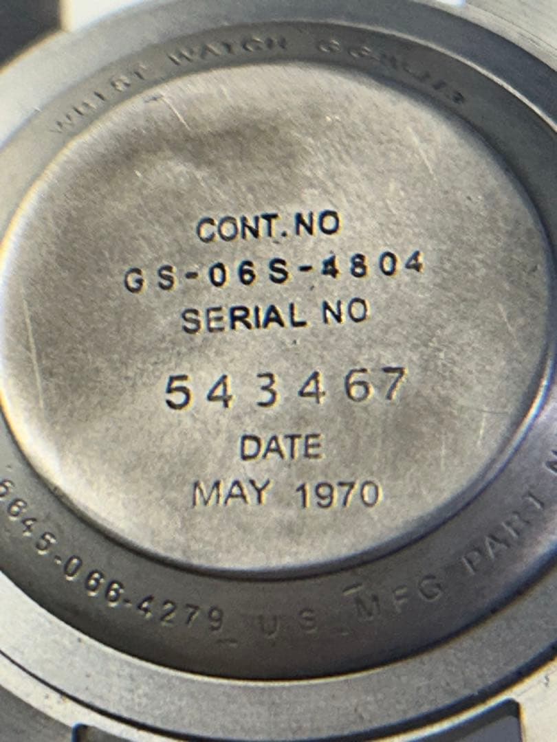 米軍　手巻き腕時計 ミリタリー　黒文字盤 NATOベルト