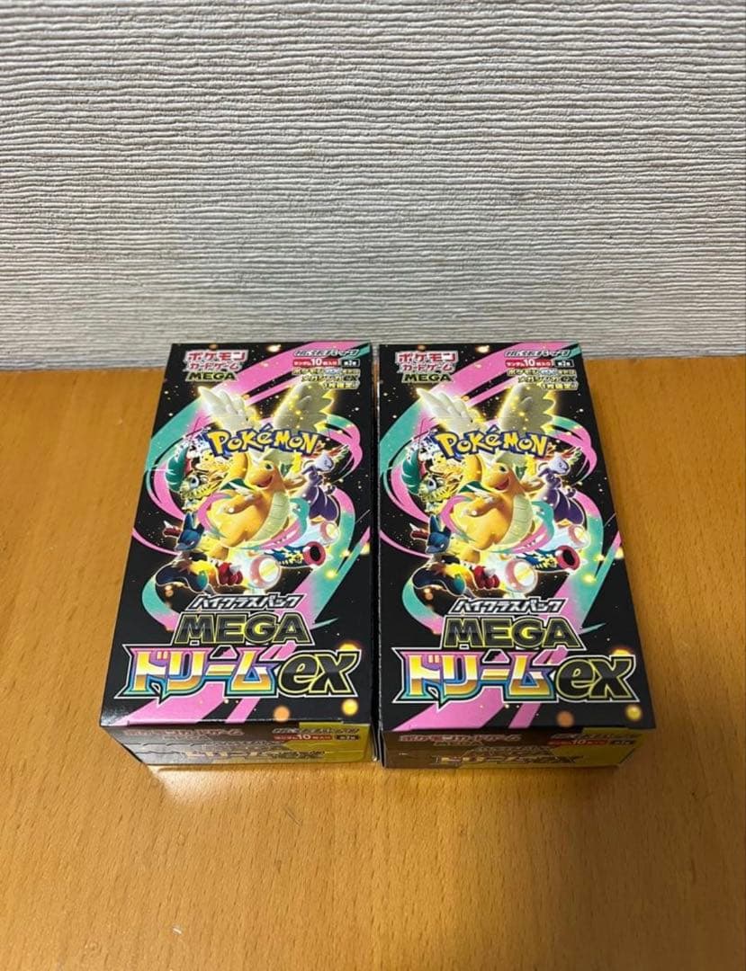 新品ポケモンカード MEGAドリームex 2BOX（シュリンクなしペリペリあり）