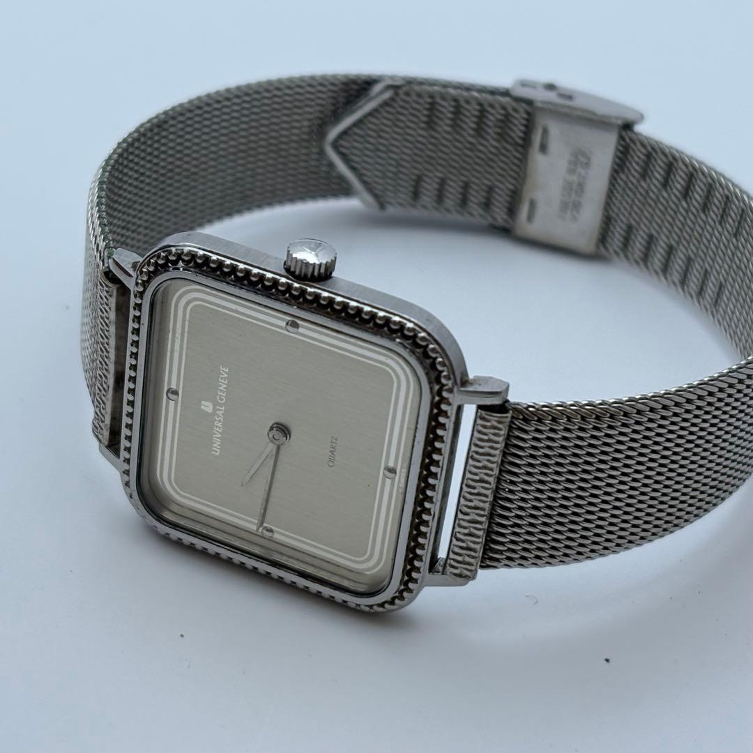 【超希少】ユニバーサルジュネーブ　クォーツ　美品　843203 シルバー