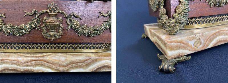 ドイツ製　マントルピース時計　イーグルVS.スネーク