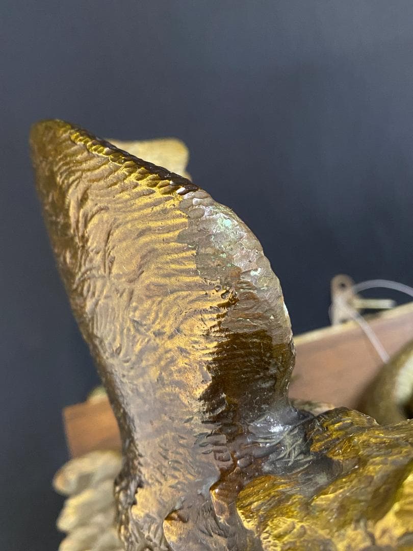 ドイツ製　マントルピース時計　イーグルVS.スネーク