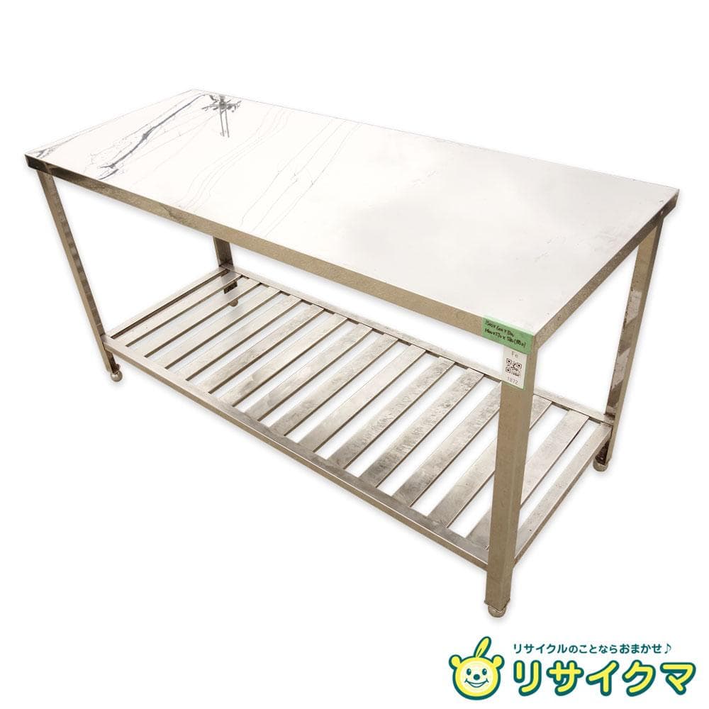 M▽業務用 厨房 作業台 棚 ステンレス (Fe1872)
