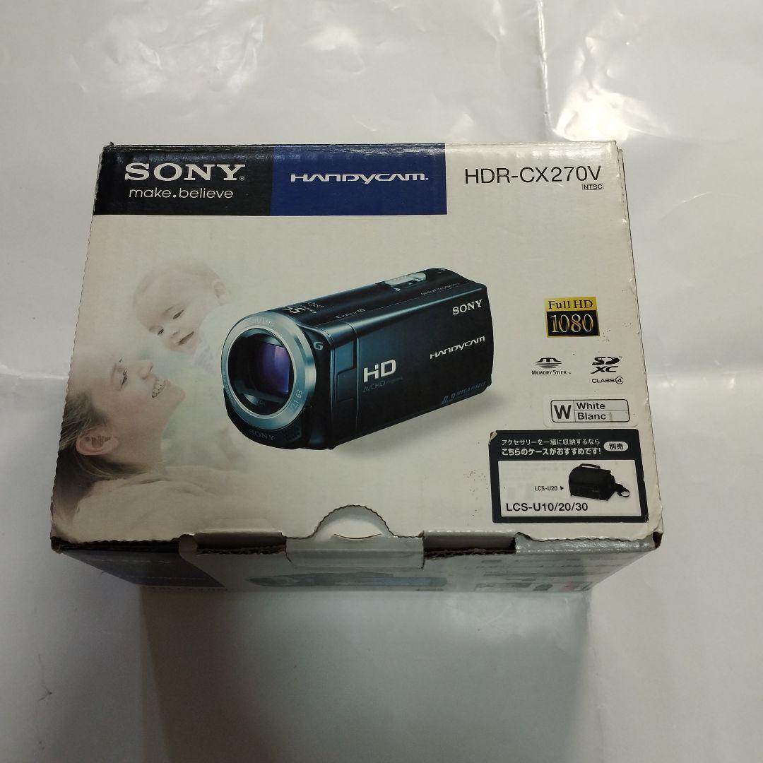 ソニーハンディカム HDR-CX270V Sony新品NP-FV70A換装済