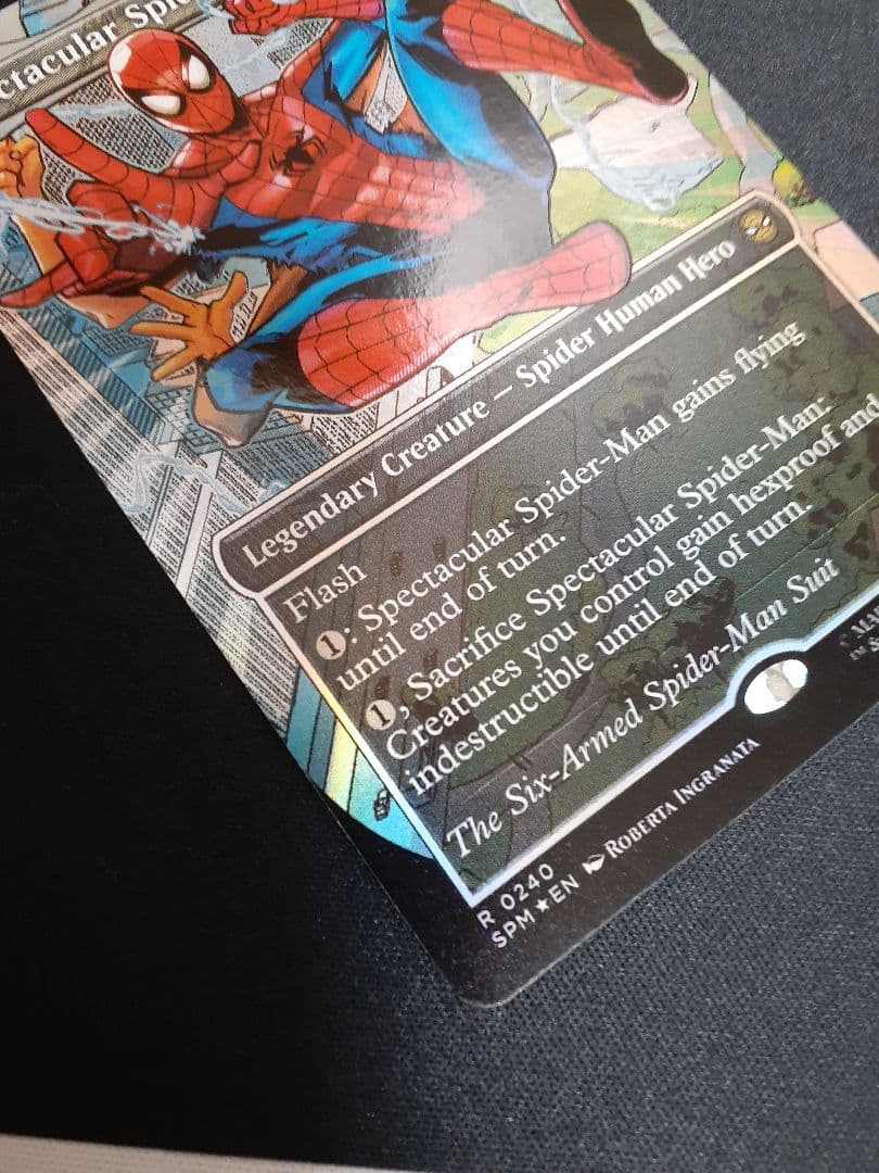 mtg スペクタキュラー・スパイダーマン 英語　テクスチャー　foil