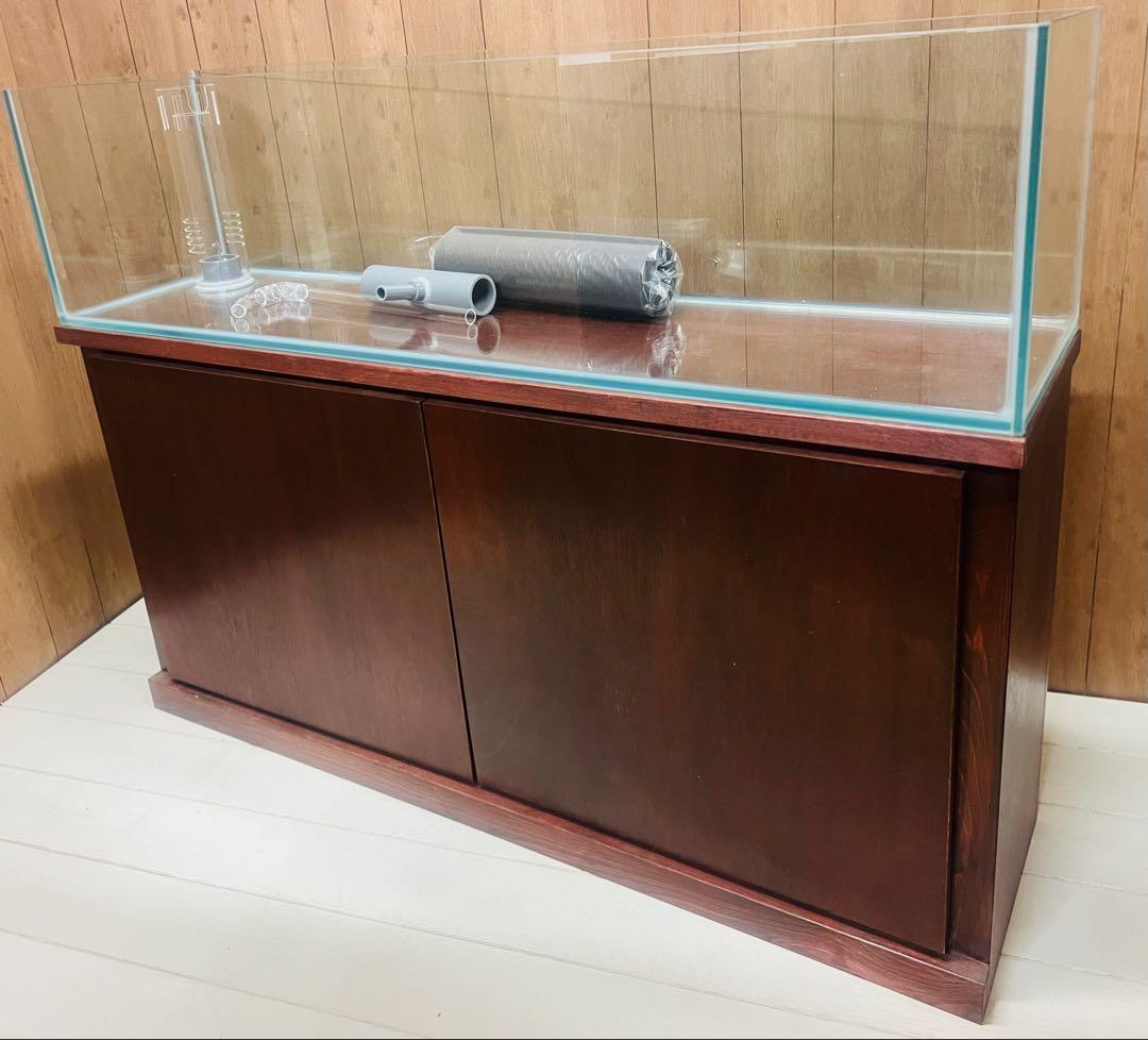 限定1セット一台のみ！　1200ｘ300ｘ300㎜オーバーフロー水槽 セット