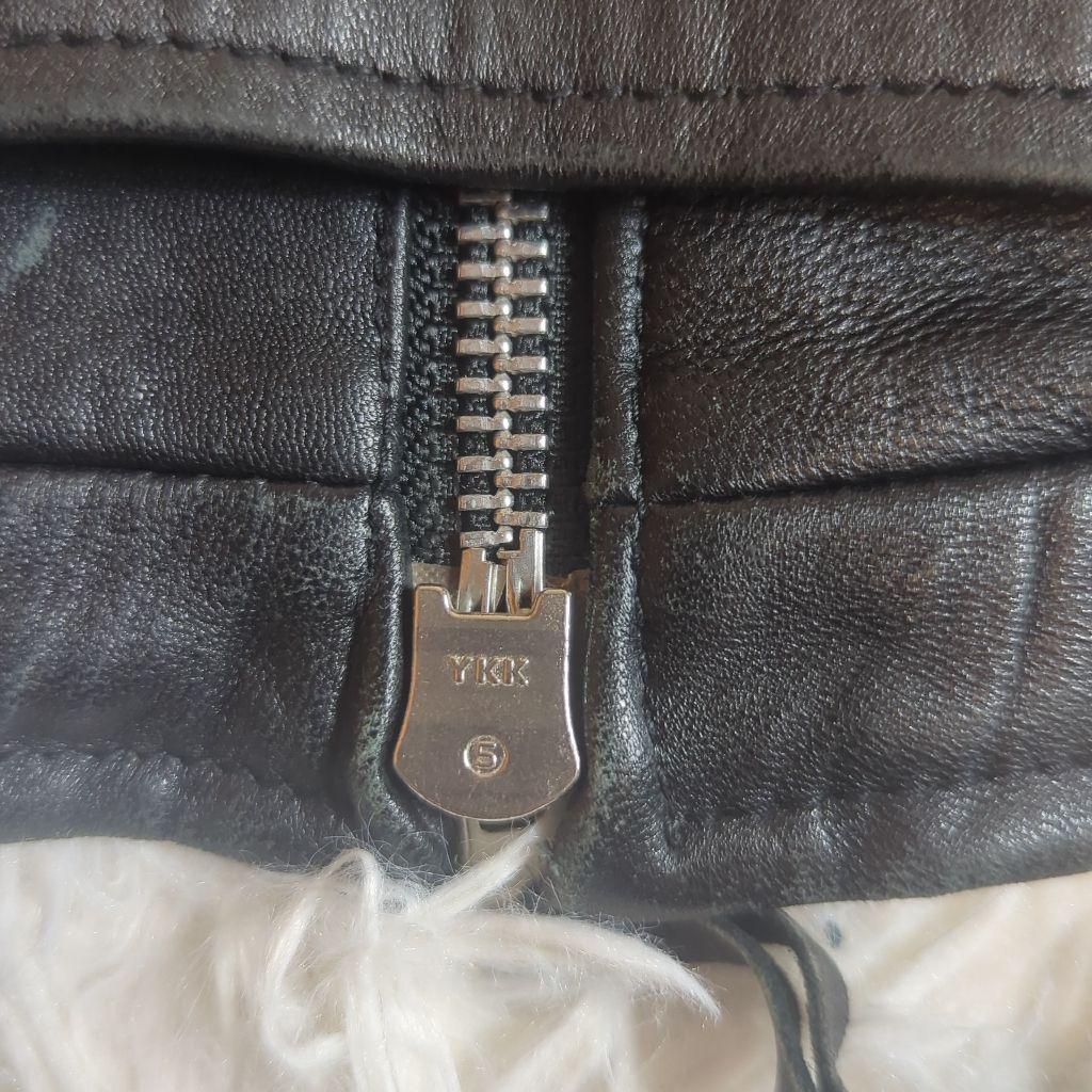 希少 OLD UNIQLO 廃盤旧モデル レザー ライダースジャケット LL