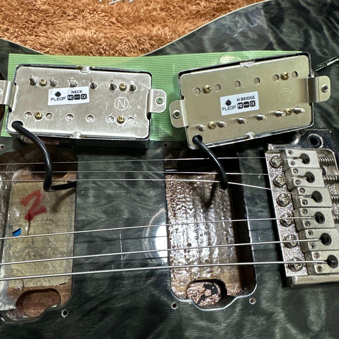 PRS SE Custom24 Gray black ソフトケース付き