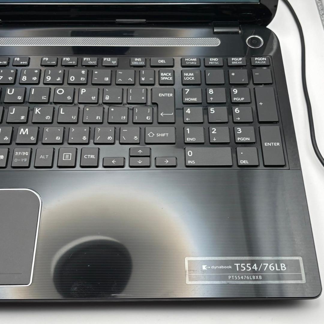 【東芝】T554 高性能i7 新品SSD512GB 8GB 黒ノートPC