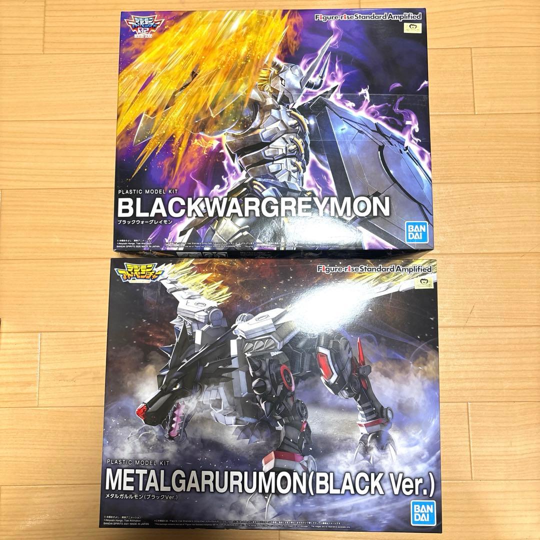 【新品未開封】デジモン プラモデル ブラックウォーグレイモン メタルガルルモン