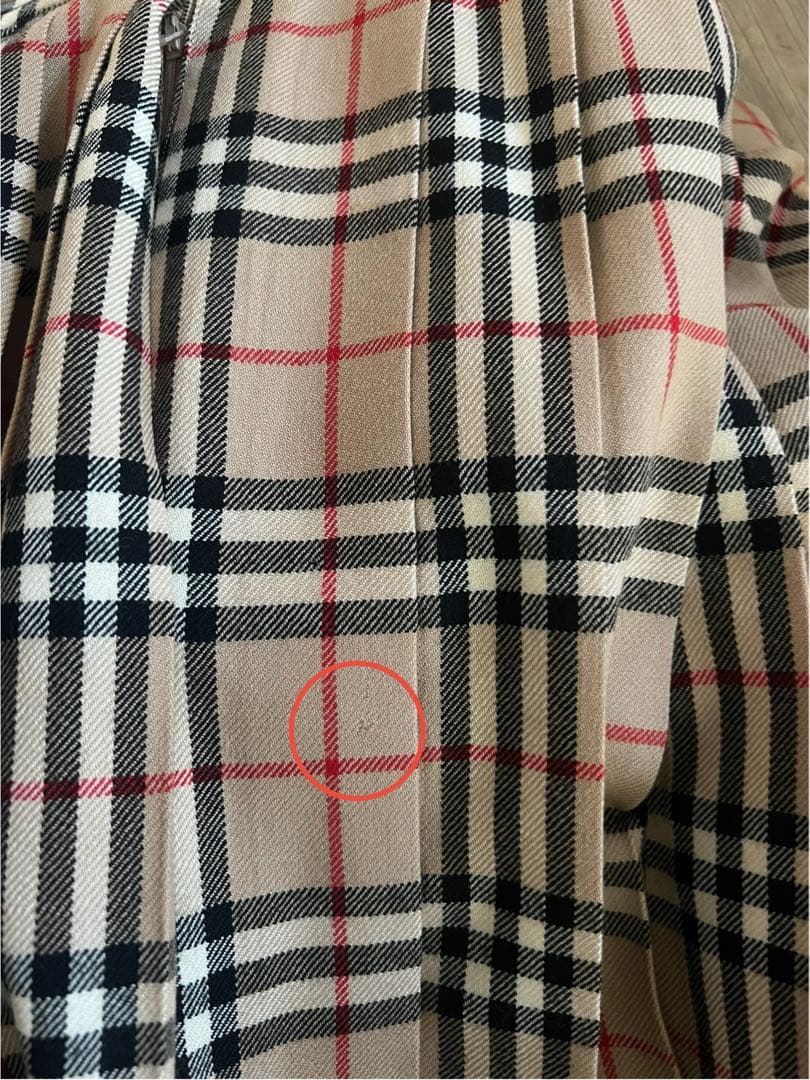 BURBERRY バーバリー チェック柄プリーツスカート サイズ150