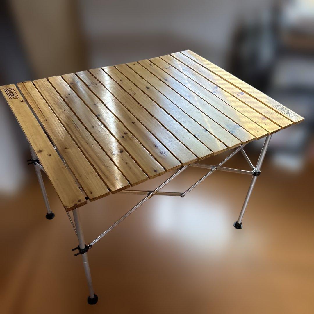 Coleman ナチュラルウッドロールテーブル　90