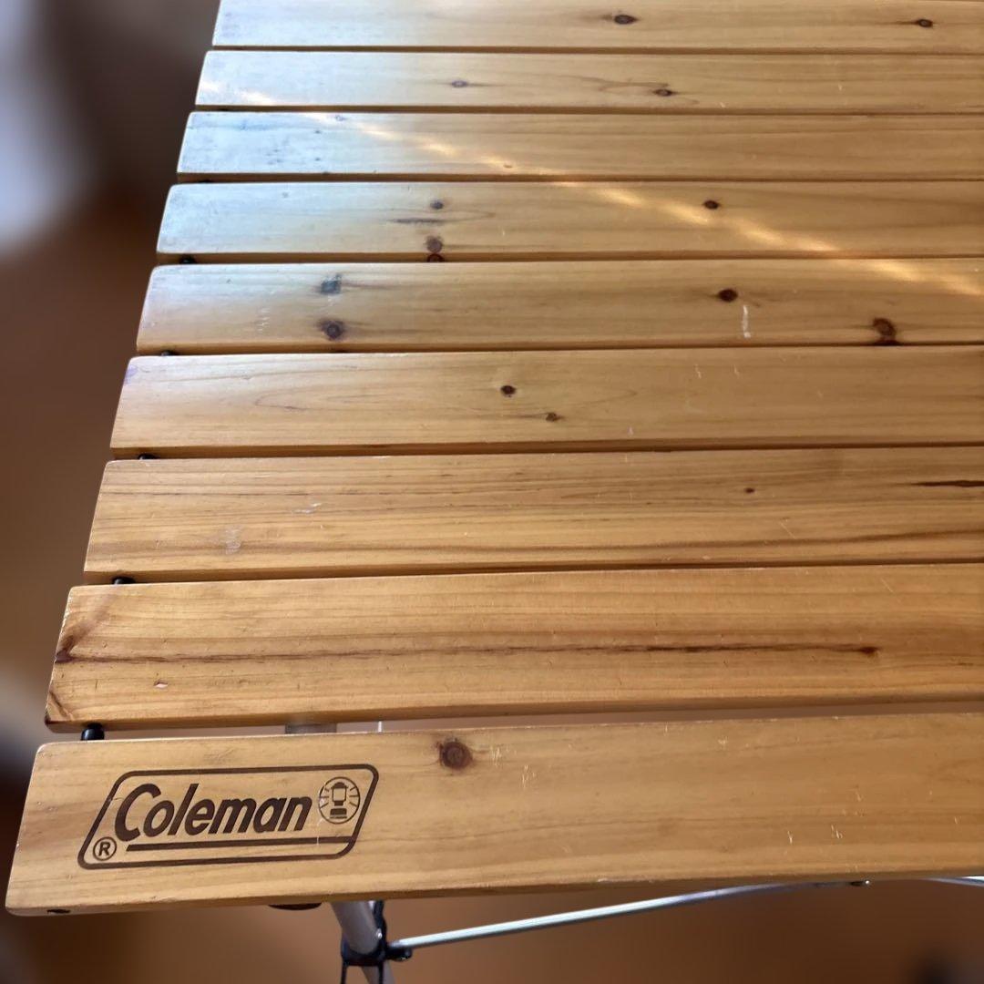 Coleman ナチュラルウッドロールテーブル　90