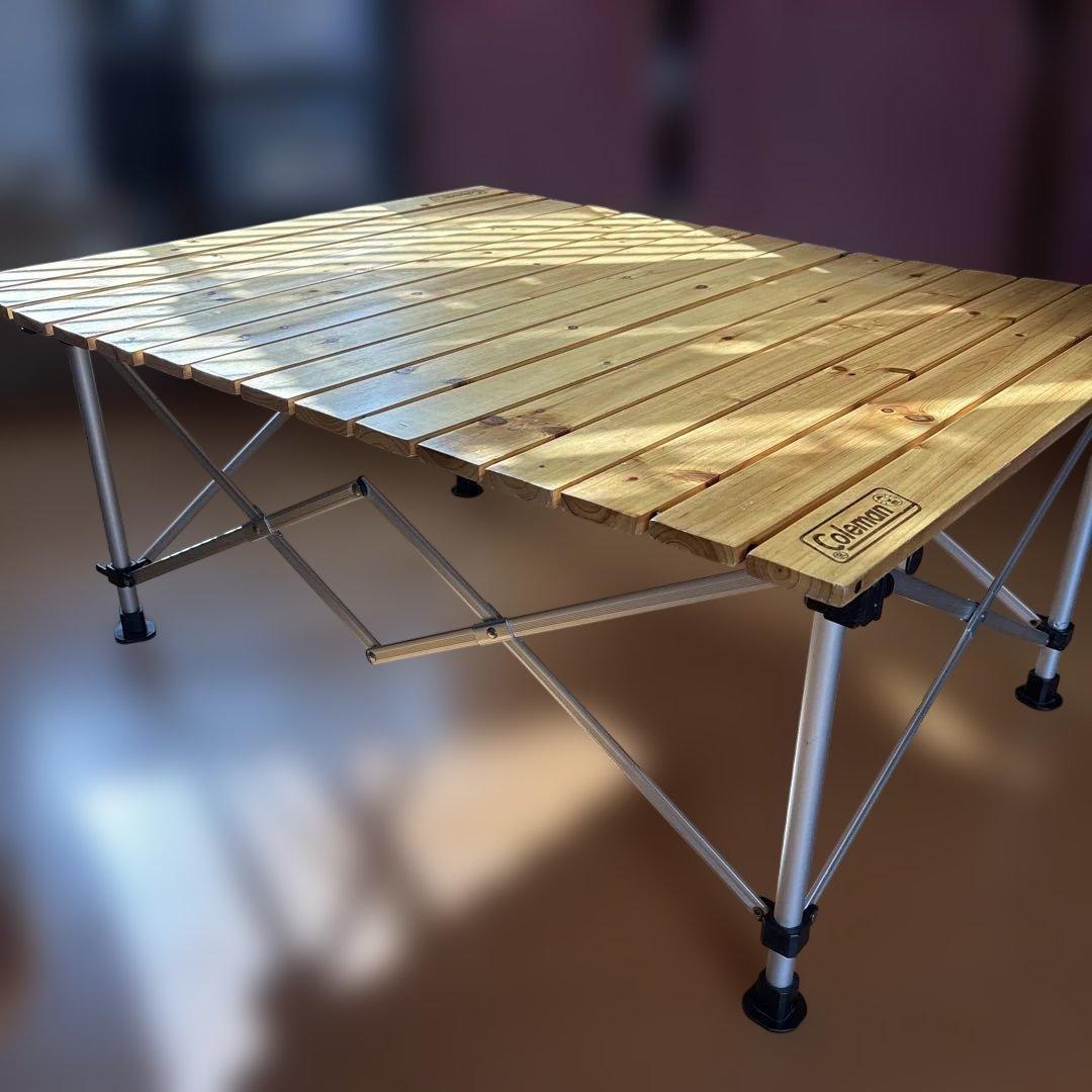 Coleman ナチュラルウッドロールテーブル　90