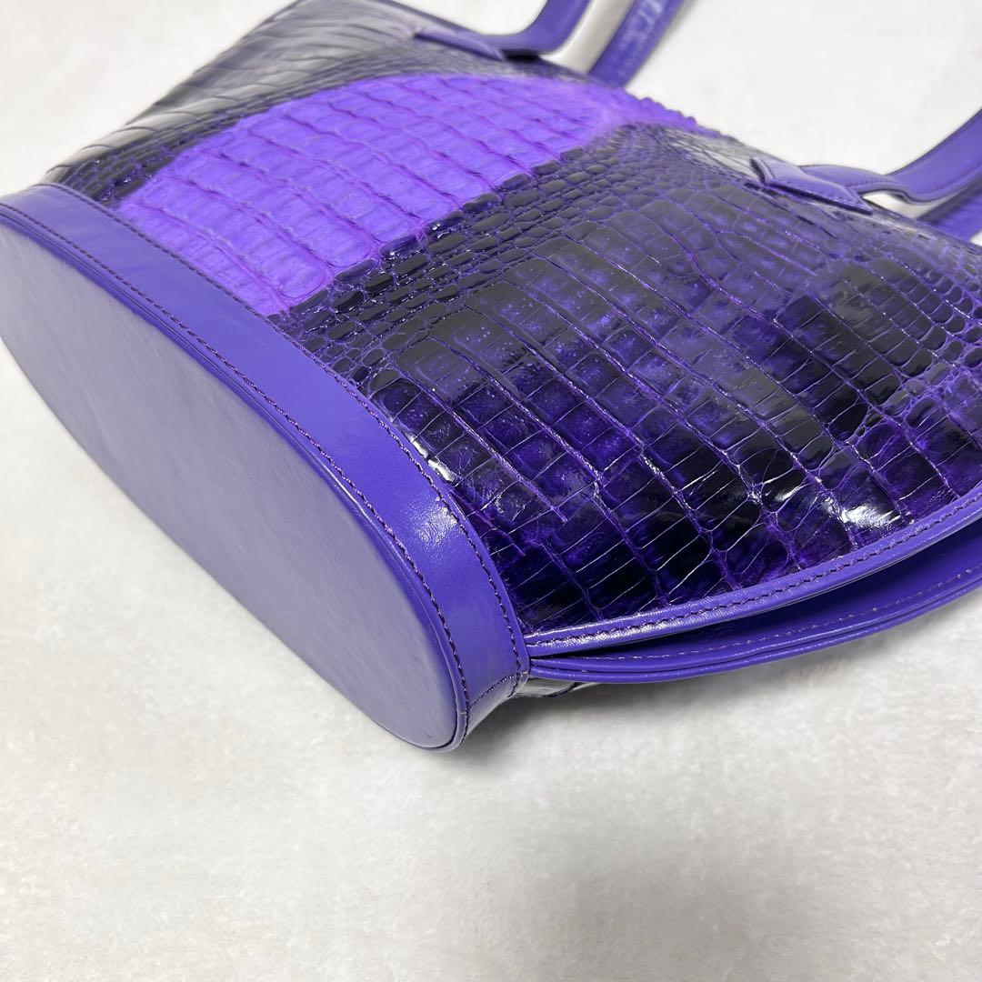 BEVERLY ビバリー シャイニング クロコ ショルダーバッグ トートバッグ