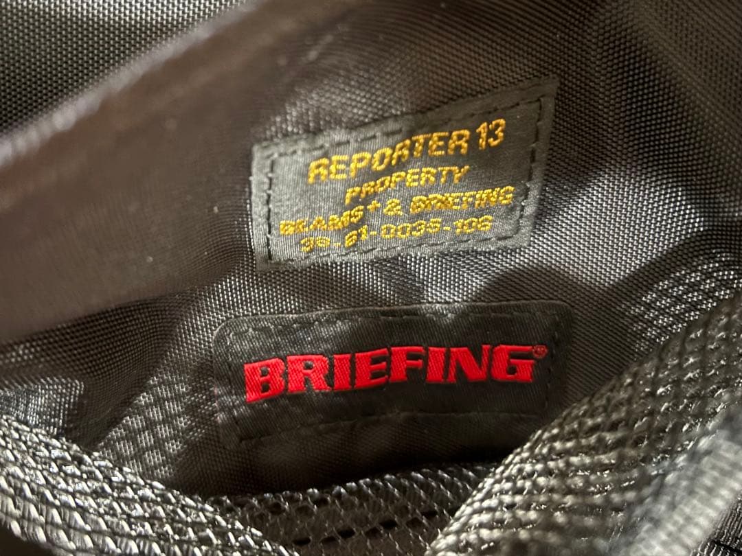 BRIEFING REPORTER 13 BLACK 【ビームス別注】