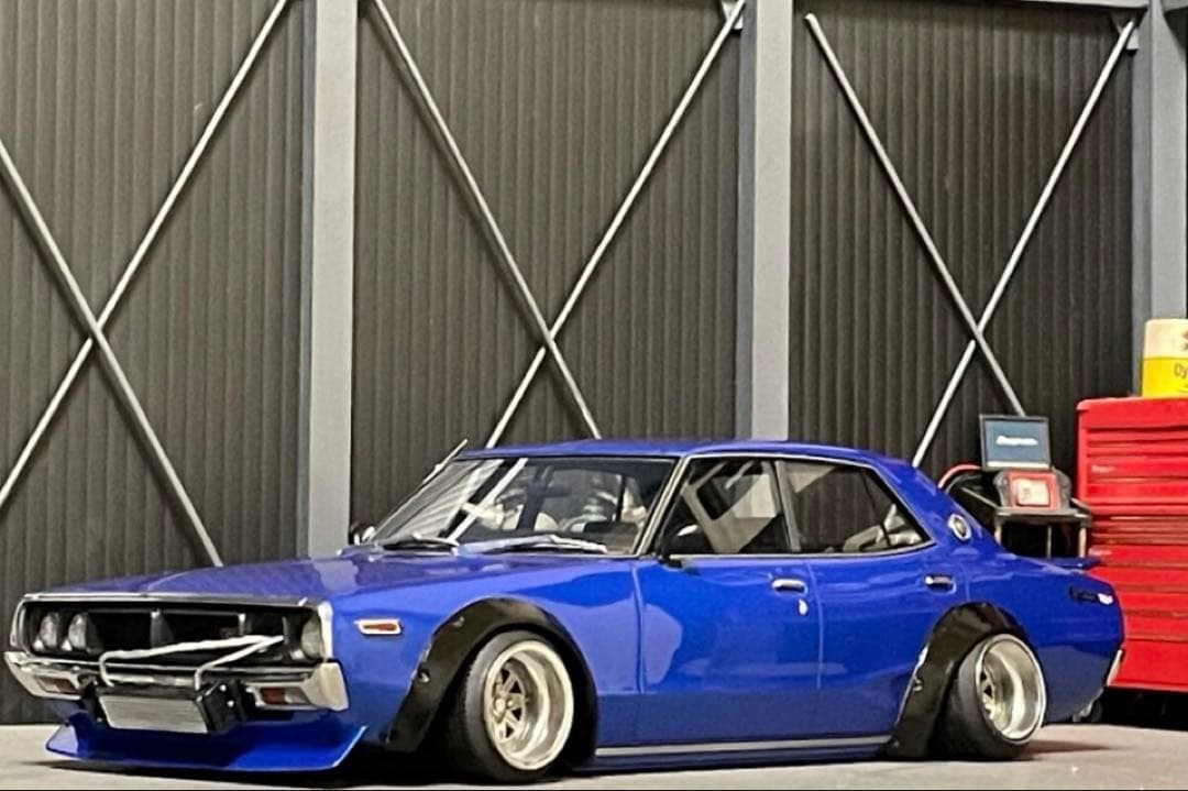 1/18 イグニッションモデル　スカイライン　ヨンメリ　GT-X 【ブルーメタ】