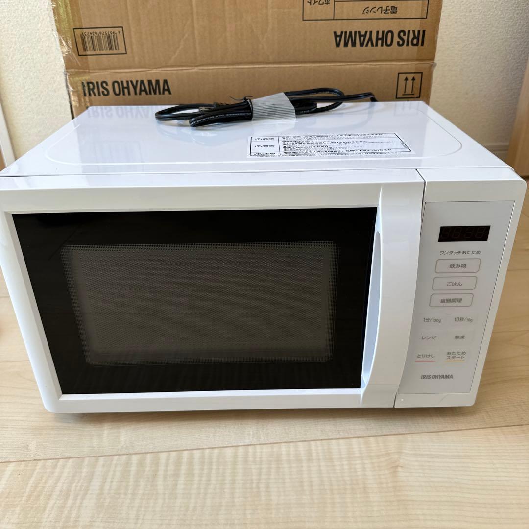 【新品】IRIS OHYAMA IMB-T178-W 単機能電子レンジ 17L