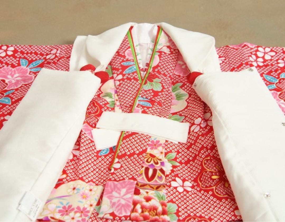 (中古品)七五三 着物 3歳 女の子 被布セット ひな祭り 販売 購入