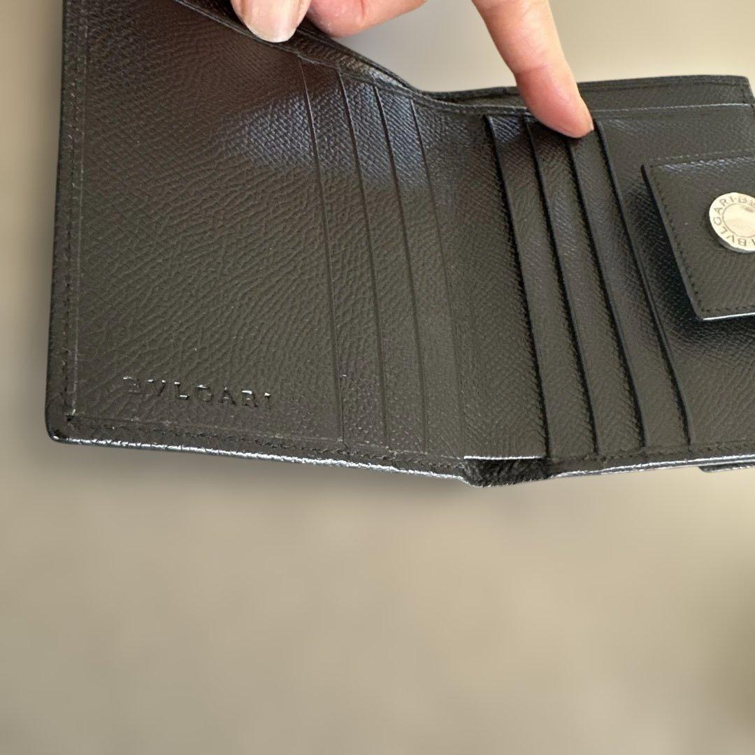 BVLGARI ブラック 二つ折り財布