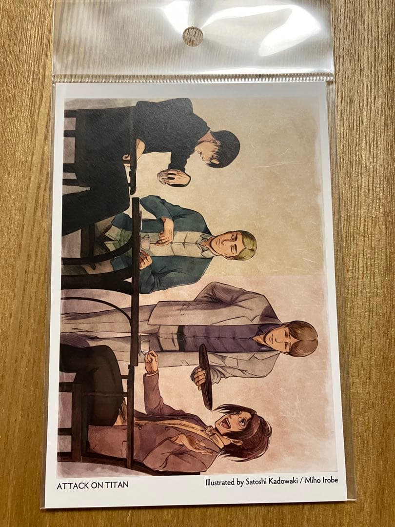128 進撃の巨人　ポストカード　WIT STUDIO エンドカード　幹部組