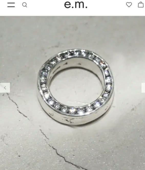 e.m. リング ジルコニア　シルバーリング