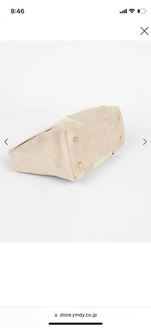 FENNEL スエードトライアングルハンドルバッグ