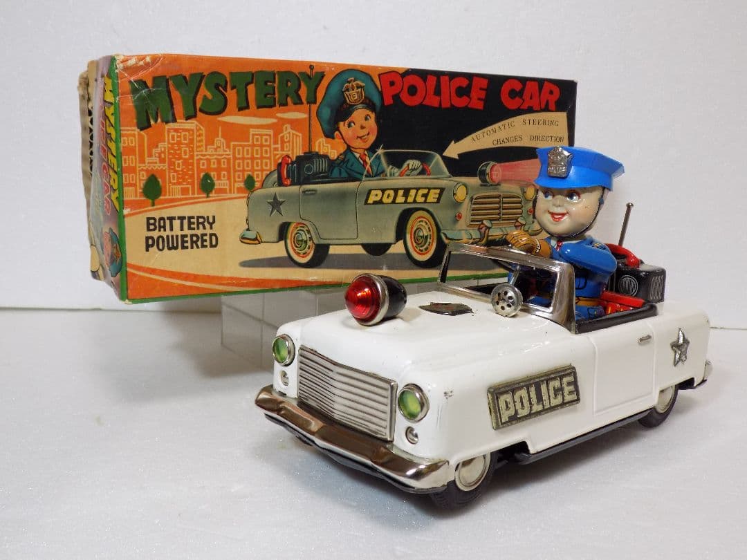 野村トーイ•新工社？ダブルネーム　電動　MYSTERY•POLIS.CAR動作品
