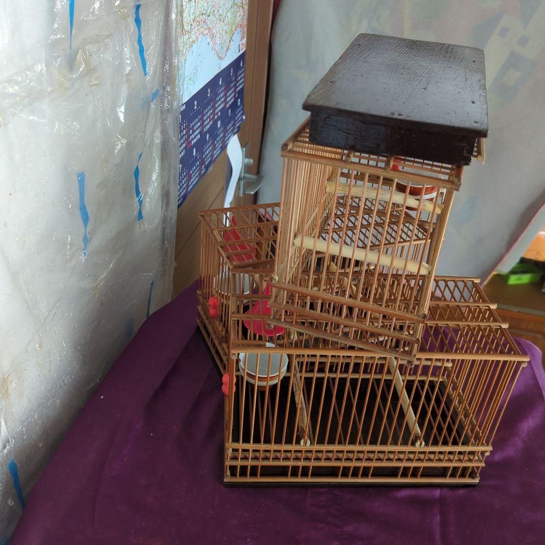鳥籠　３セット。３羽用寝桶