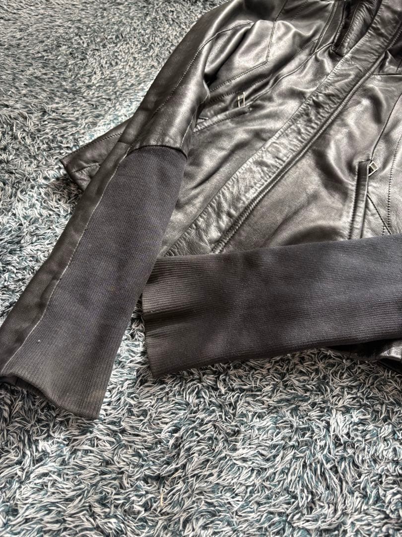 ekam 2way レザージャケット　ハイネック