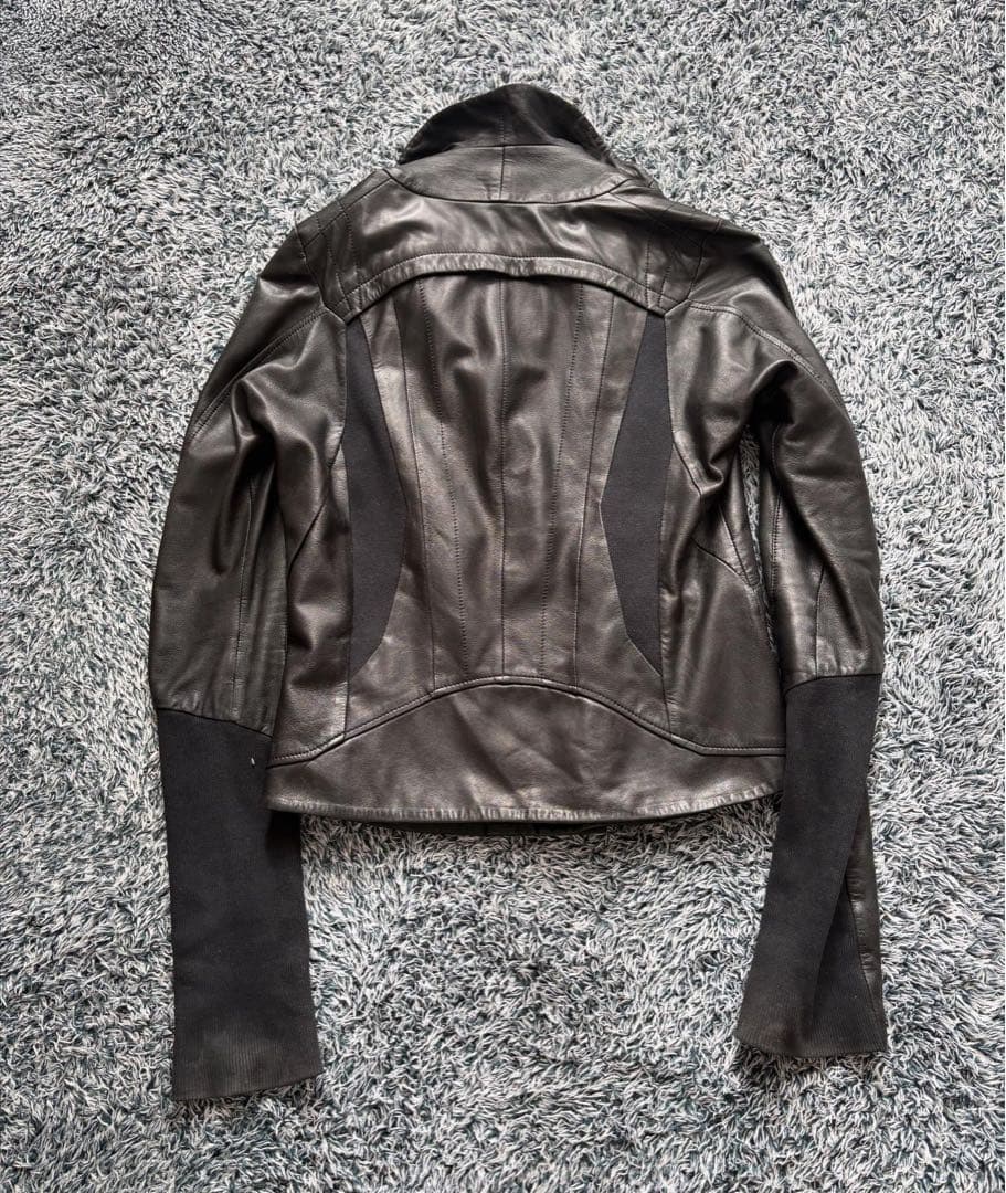 ekam 2way レザージャケット　ハイネック