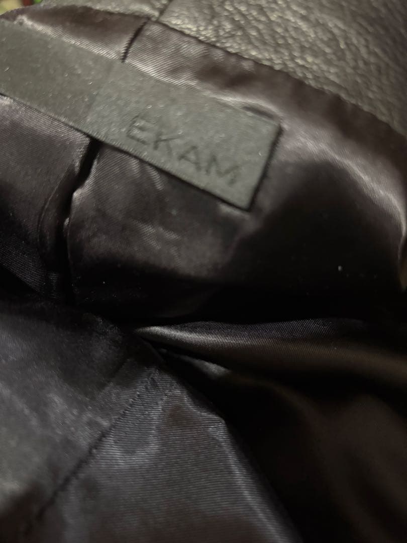 ekam 2way レザージャケット　ハイネック