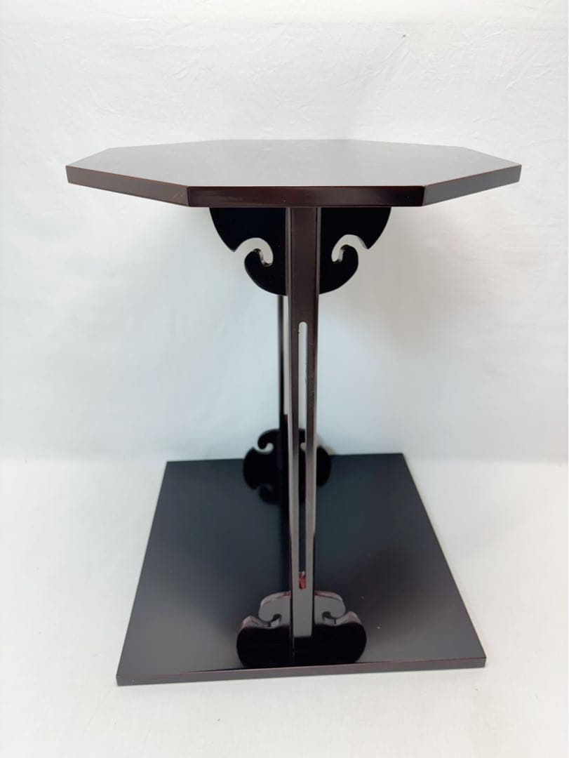 美品 茶道具 溜塗 寿棚 淡々斉好 組み立式茶の湯道具 茶棚 茶事 小棚 元箱