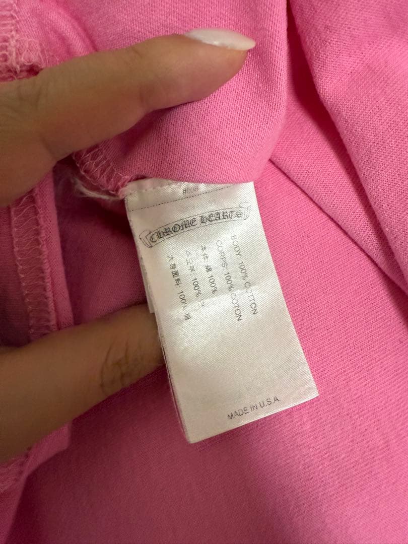 CHROME HEARTS クロムハーツ Tシャツ ピンク