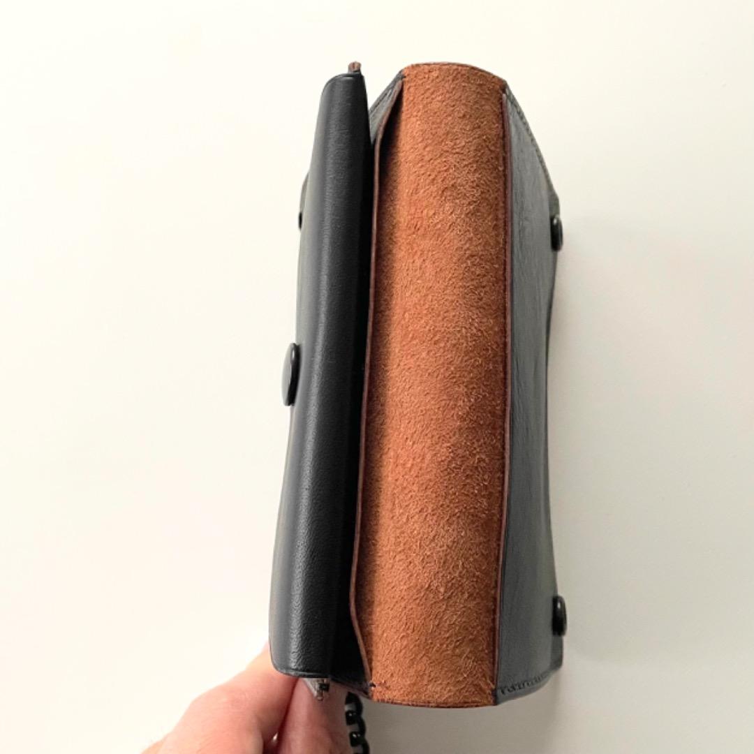 ご注文品　ミドルトラッカーウォレット　ダールブラック　ホースハイド