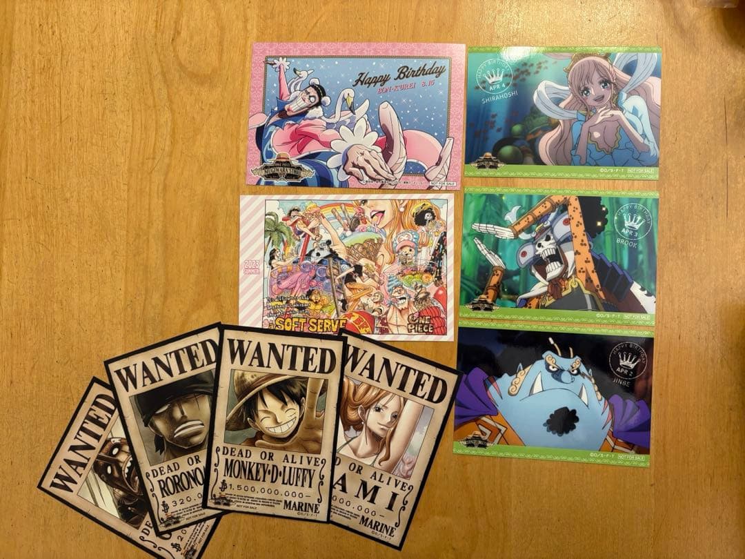 One Piece 誕生日ブロマイド 、手配書ブロマイド
