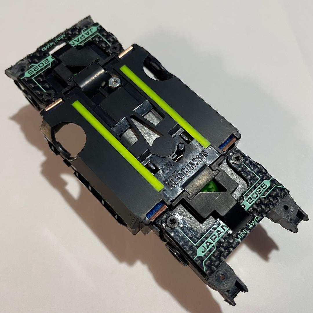 ミニ四駆　MSフレキ　タミヤカーボン　強化ユニット　POMトルク増し①