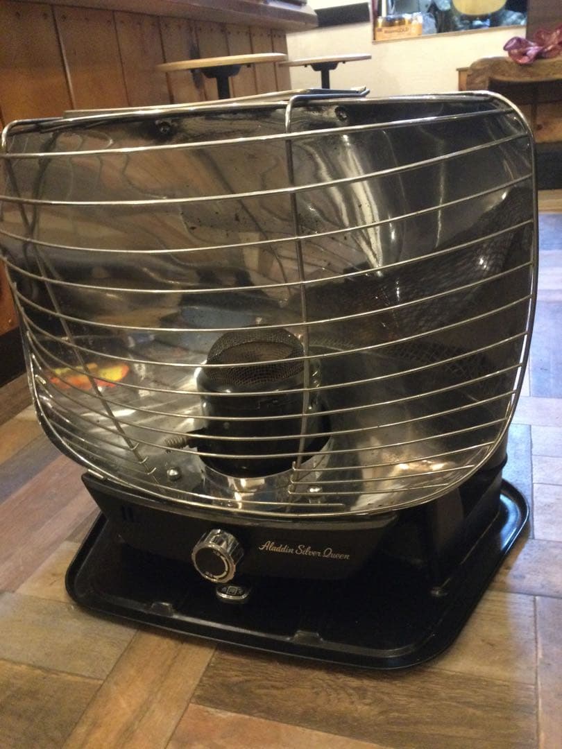 アラジン　石油ストーブ　シルバークイーン　希少　ビンテージストーブ　動作確認済