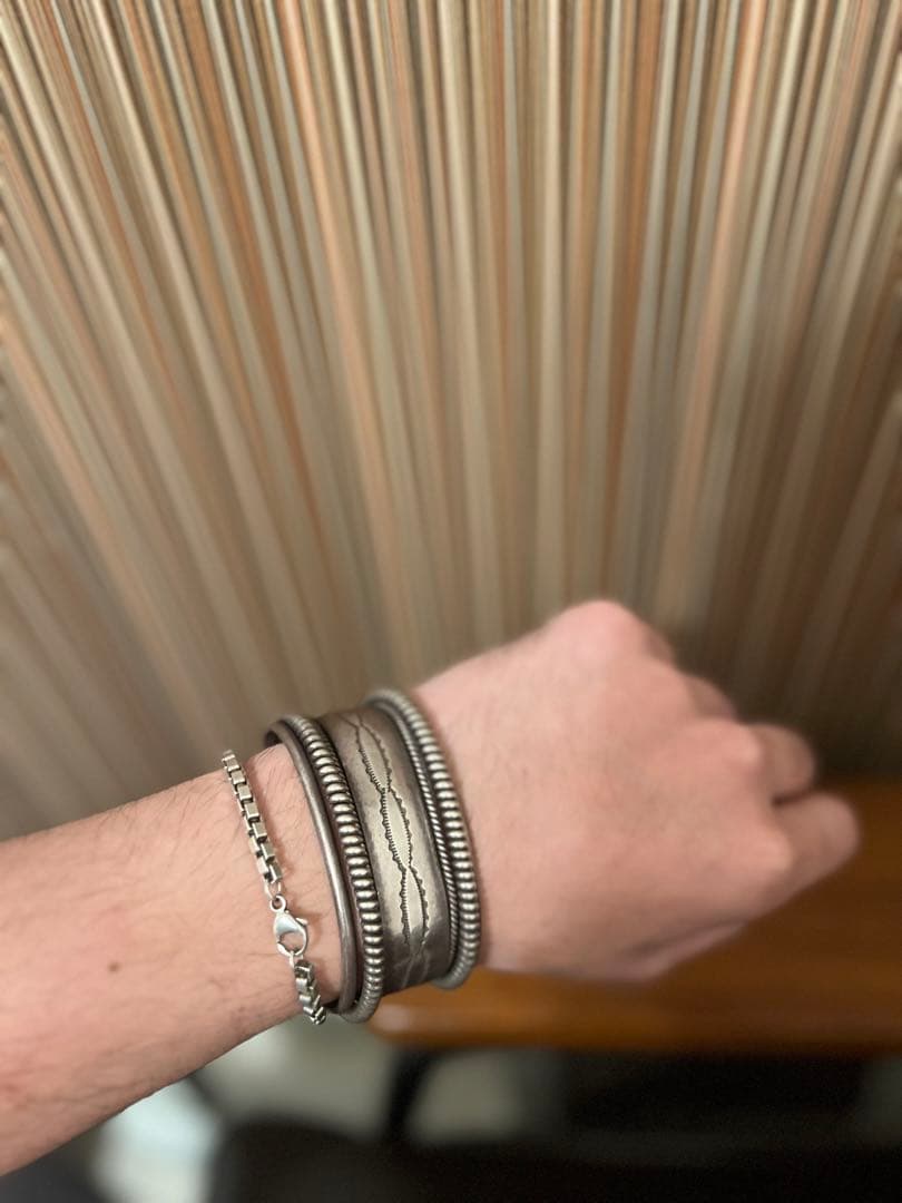 ナバホ ビンテージバングルsterling 極太TAHE