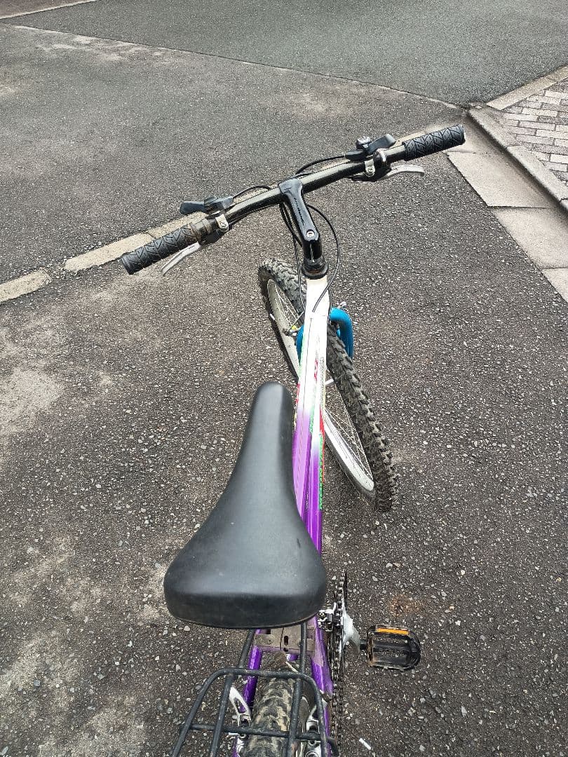 モノ好き様限定　マウンテンバイク26 3✕6段　ホワイトパープル狭山市引き取り