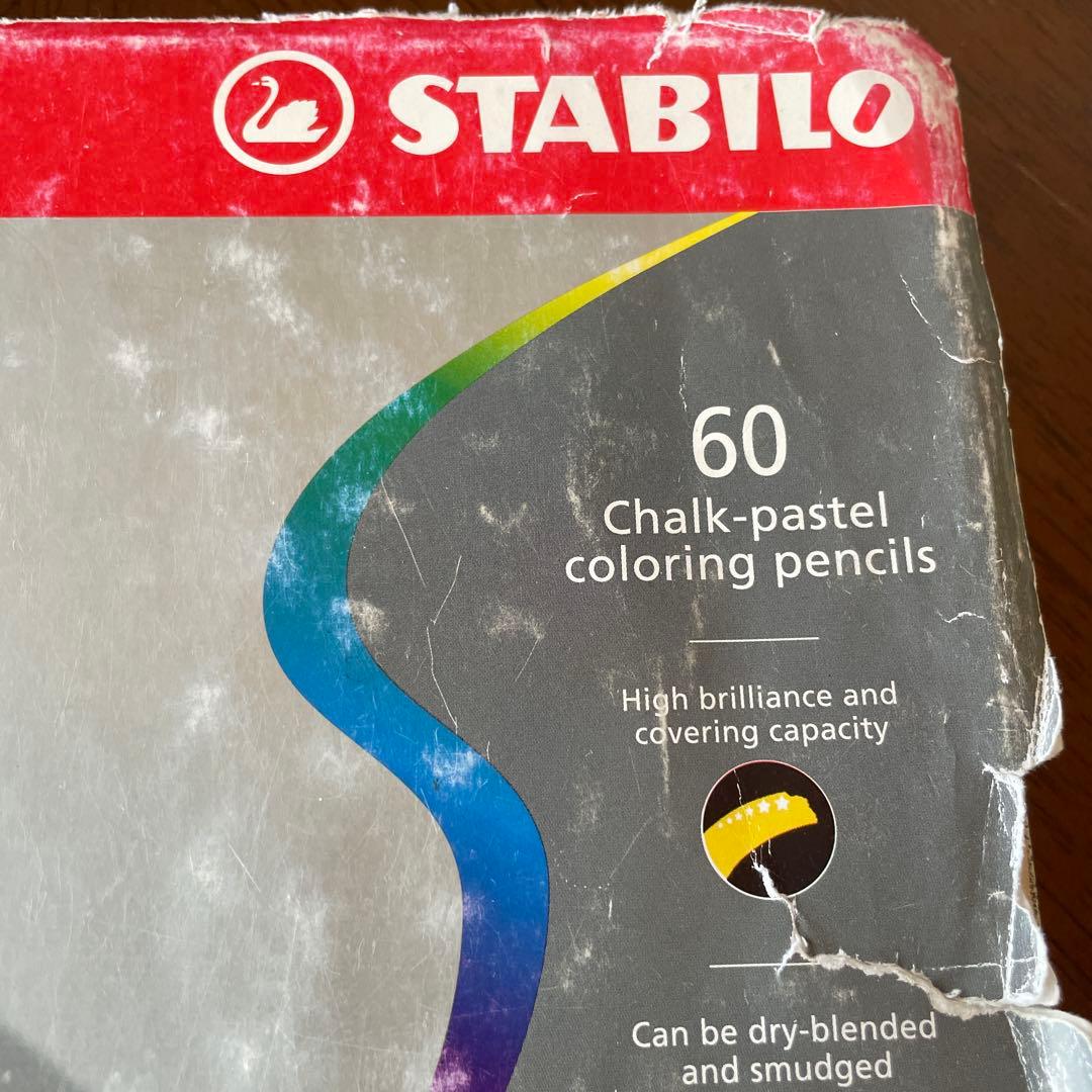 STABILO 水彩色鉛筆 60色セットとgondolaパステル