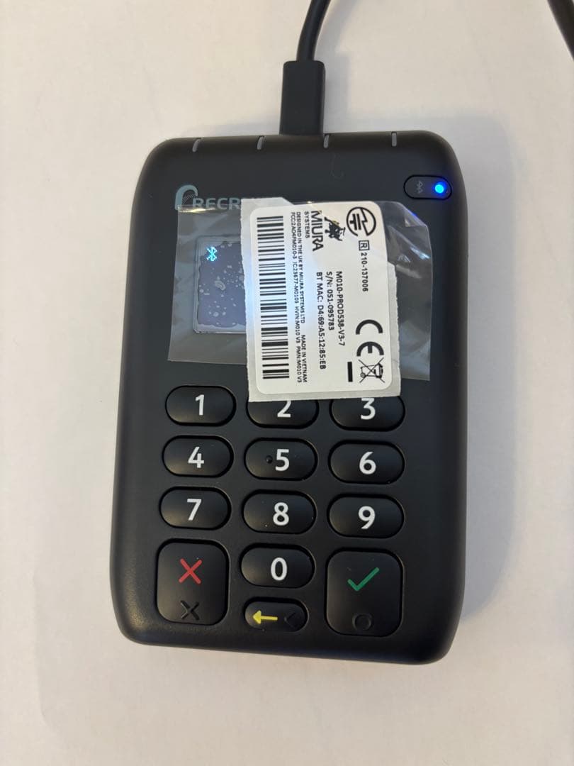 AirPAY カード決済端末 取扱説明書つき