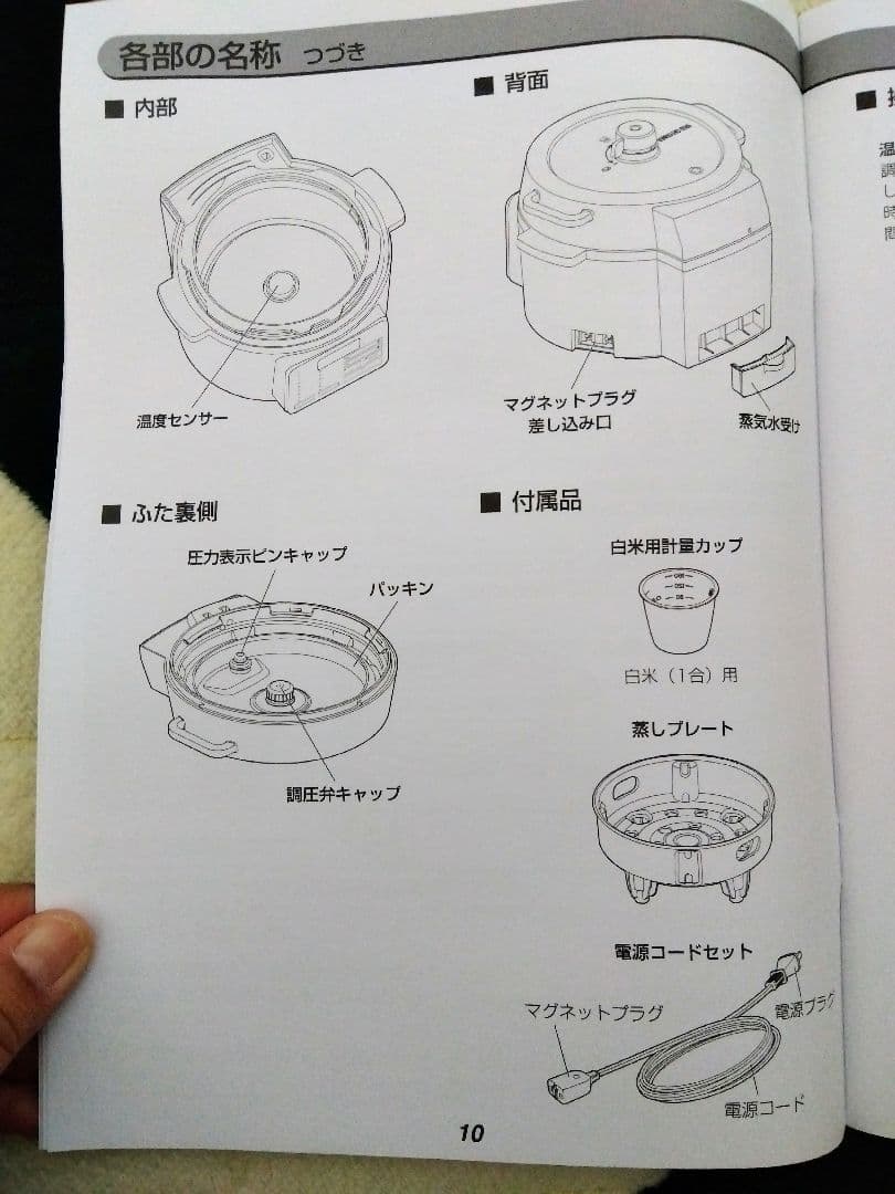 IRIS OHYAMA 電気圧力鍋 PC-MA2 　2.2L ホワイト